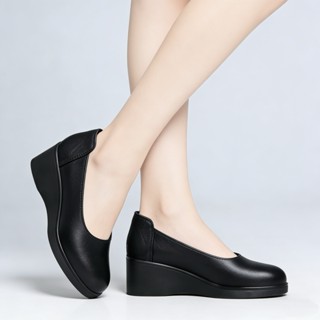 YABOLIรองเท้าทำงานมืออาชีพ พื้นนุ่ม กันลื่น สวมใส่สบาย