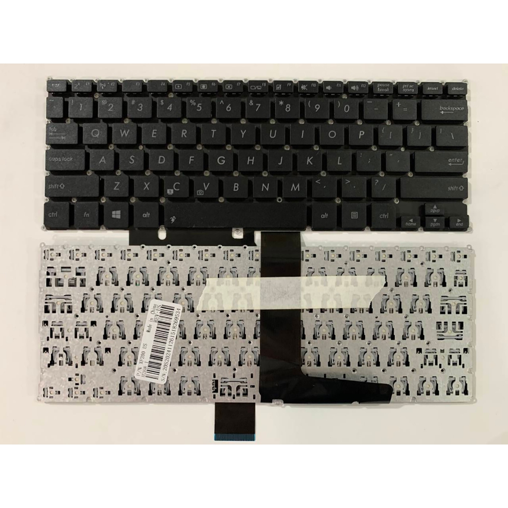แป้นพิมพ์แล็ปท็อป US Layout สําหรับ ASUS F200CA F200LA F200MA X200CA X200LA X200MA ไม่มีจุดไม่มีเรือ