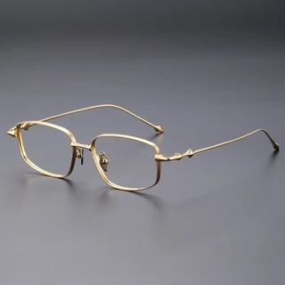 FIRADA Retro Square แว่นสายตาไทเทเนียม สไตล์เรโทรสแควร์ ออกแบบสำหรับผู้ชายและผู้หญิง A-707-C