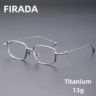 FIRADA Retro Square แว่นสายตาไทเทเนียม สไตล์เรโทรสแควร์ ออกแบบสำหรับผู้ชายและผู้หญิง A-707-C