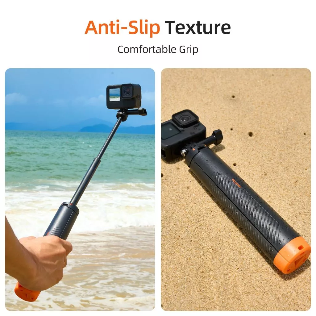 ไม้เซลฟี่ลอยน้ำ 4-in-1 พร้อมขาตั้ง – กันน้ำ ด้ามจับยืดได้ ใช้เป็นโมโนพอด  สำหรับ GoPro Hero 13–8, DJI Osmo Action 6/5 Pro/4/3, Insta360 Ace Pro 2 thumbnail 7