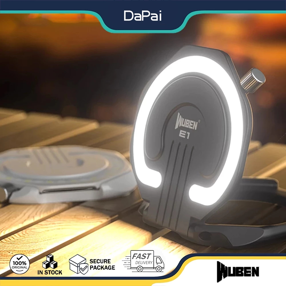 WUBEN E1 EDC ไฟฉายพกพา 300 ลู멘ส์ LED พร้อมแม่เหล็ก 3 โหมดแสง ใช้งานได้หลากหลาย เช่น เซลฟี่ กลางคืน แ