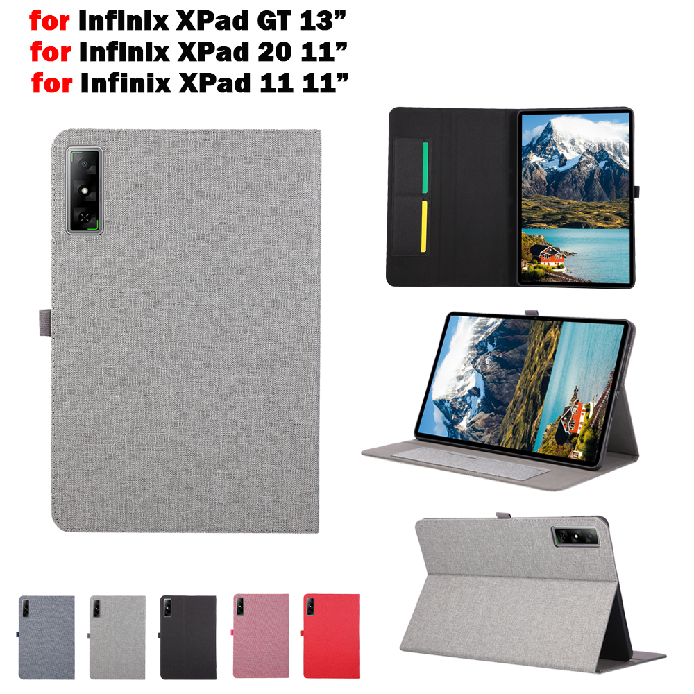 Coque สําหรับ Infinix XPad GT 13 13 "XPad 20 11 "ผ้านุ่มพลิกขาตั้งแท็บเล็ตสําหรับ infinix XPad 11 กร