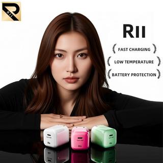 RII 30W Compact Gan Charger PD for Type C & IP Fast Charging Exclusive Low-Temperature TechnologY