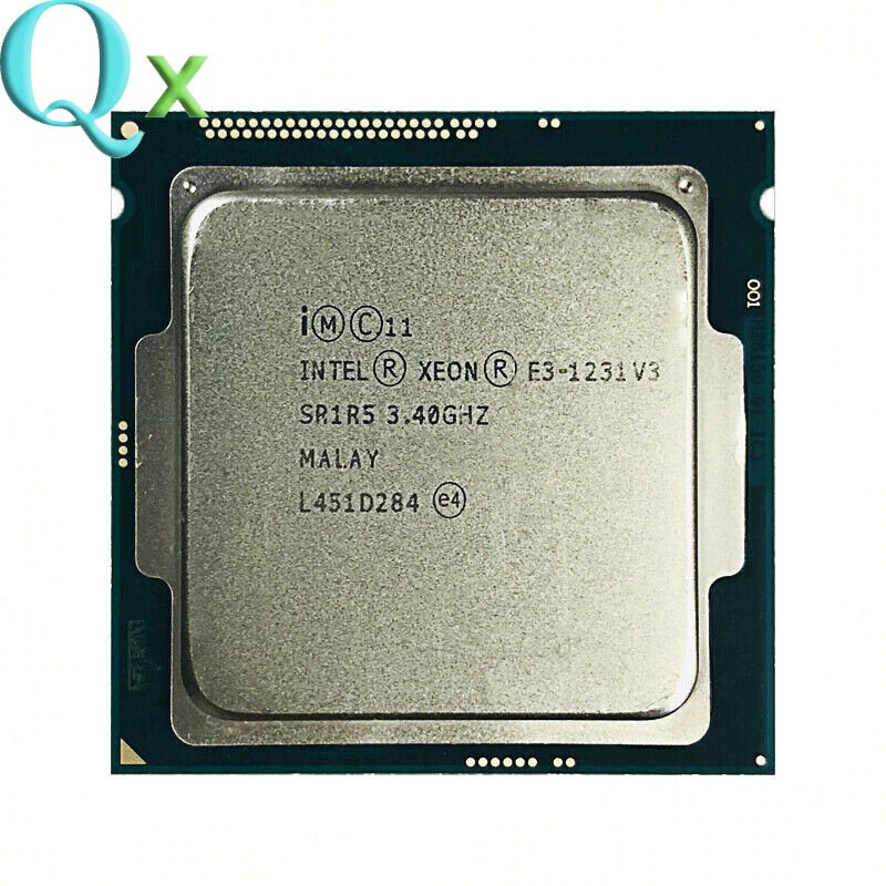 Xeon E3-1231 v3 LGA 1150 โปรเซสเซอร์ CPU SR1R5 3.4GHz Quad Core คอมพิวเตอร์เดสก์ท็อป