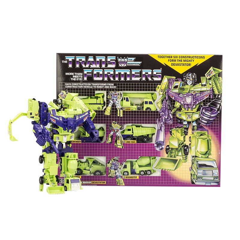 Transformers G1 Devastator แอ็คชั่นฟิกเกอร์สีเหลือง สีส้ม สีขาว ใหม่ล่าสุด พร้อมกล่อง MISB