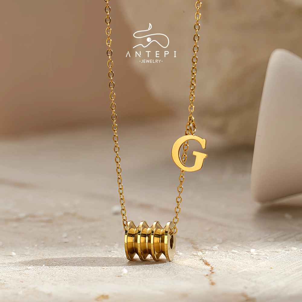 ATP สร้อยคอจี้โรมาชุบ 18K · สร้อยคอกระดูกไหปลาร้าสแตนเลสและกันน้ําสําหรับผู้หญิง