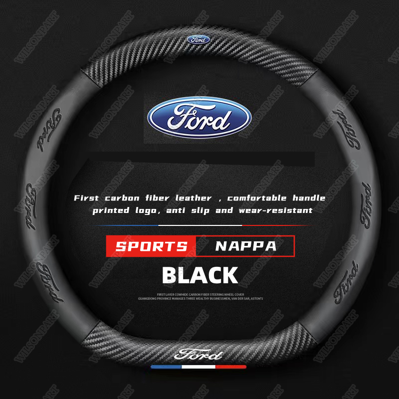 สินค้าSpotUltra-Thin หนังสําหรับ Ford พวงมาลัยรถ 38 ซม.Kelisa Kancil Kenari Kembara อุปกรณ์เสริม Ranger Fiesta Focus - รูปที่ 4
