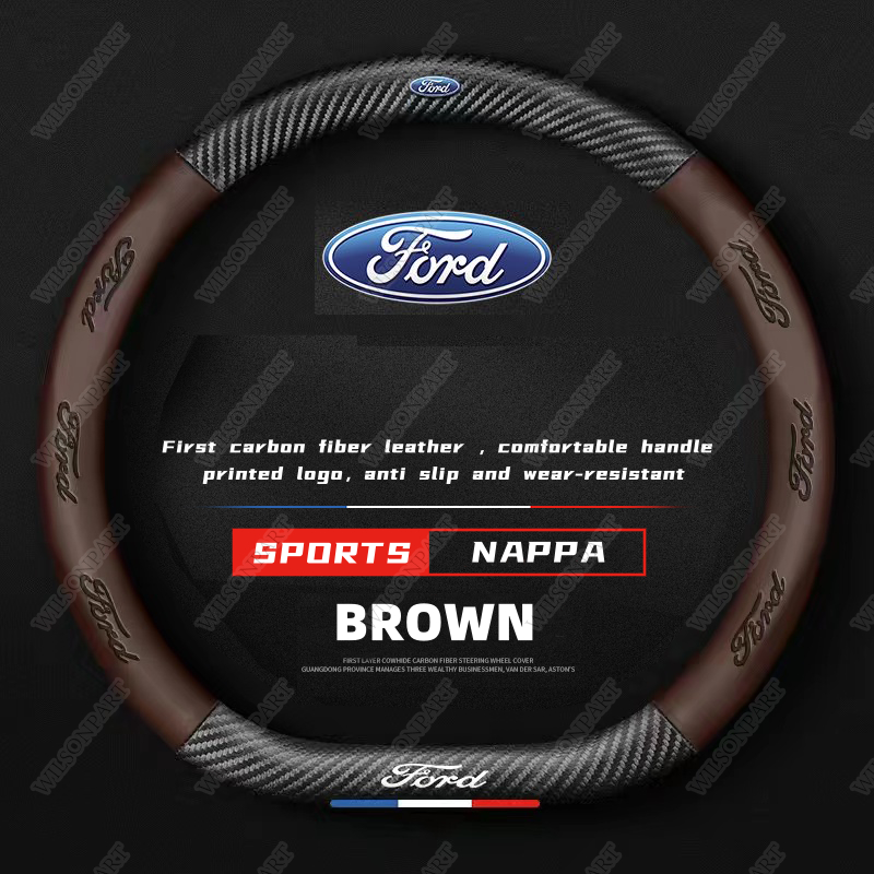 สินค้าSpotUltra-Thin หนังสําหรับ Ford พวงมาลัยรถ 38 ซม.Kelisa Kancil Kenari Kembara อุปกรณ์เสริม Ranger Fiesta Focus - รูปที่ 5