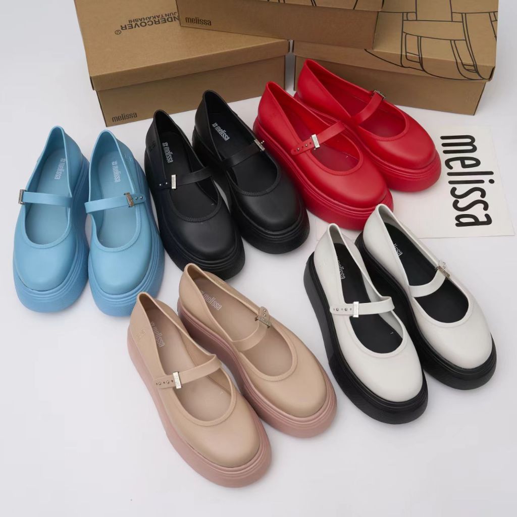 รองเท้าบัลเล่ต์แบบใหม่ปี 2026 Melissa สำหรับผู้หญิง ดีไซน์หนาพิเศษ เหมาะสวมใส่งานวันสบาย ราคา ถูกที่สุด ดีลบีเคเค แกลเลอรีภาพที่ 3
