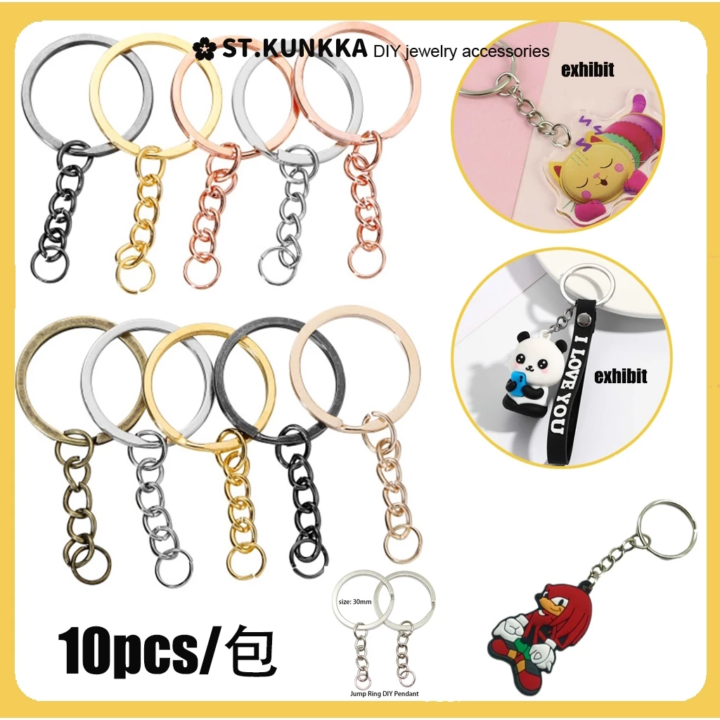 St.kunkka 10 ชิ้น/แบทช์พวงกุญแจโลหะพวงกุญแจอุปกรณ์เสริม