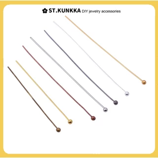 ST.KUNKKA โลหะหัวบอล หมุด เข็มลูก หัวโลหะเล็บสำหรับทำเครื่องประดับ Diy (200 ชิ้น/ล็อต 16 20 25 30 40 50 มม.)