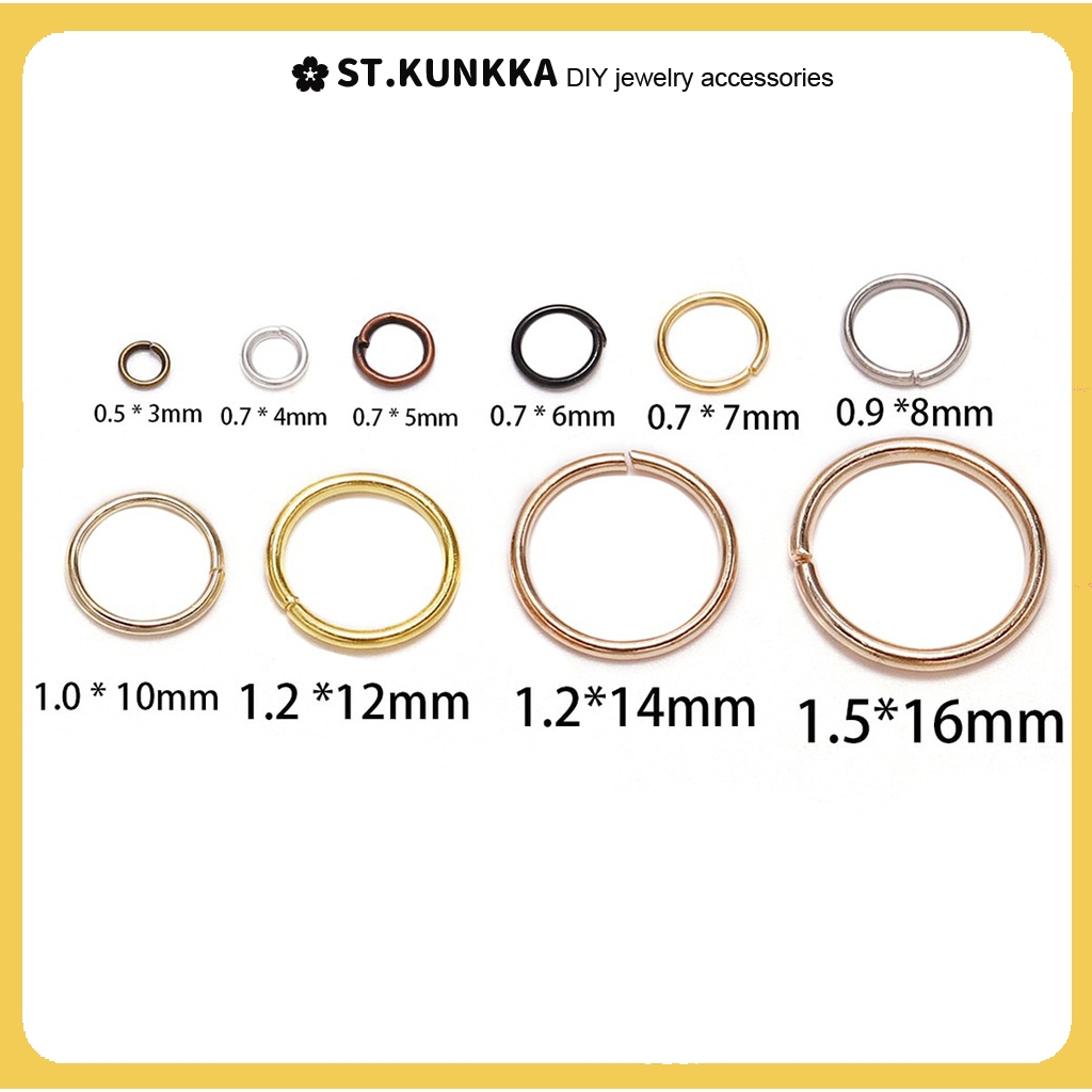 St.kunkka Set 200 อุปกรณ์เสริมหัวต่อแบบวงกลม 3-14มม