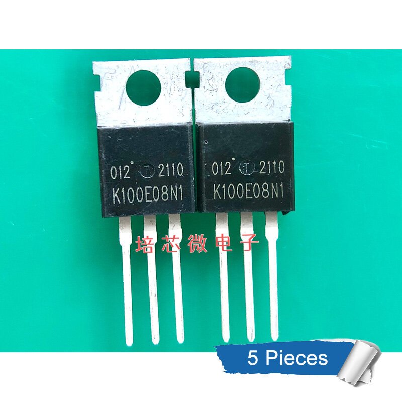 5 ชิ้น TK100E08N1 K100E08N1 TO-220 80V/100A N-channel MOSFET ทรานซิสเตอร์ใหม่เดิม