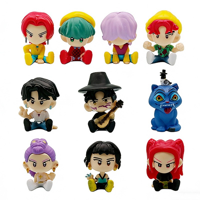 10 ชิ้น/เซ็ตอะนิเมะ K-Pop: Demon Hunters South Korea idol Rumi Mira Zoey Saja Boys Jinu Gwi-Ma Roman