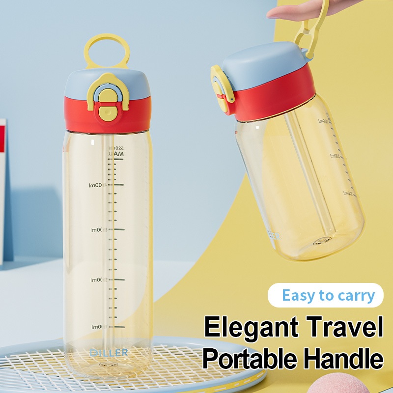 ขวดน้ํา Diller PPSU ป้องกันความร้อน 180℃, BPA-Free, Dual Head, Leakproof, 380/520ml D2606 - รูปที่ 4