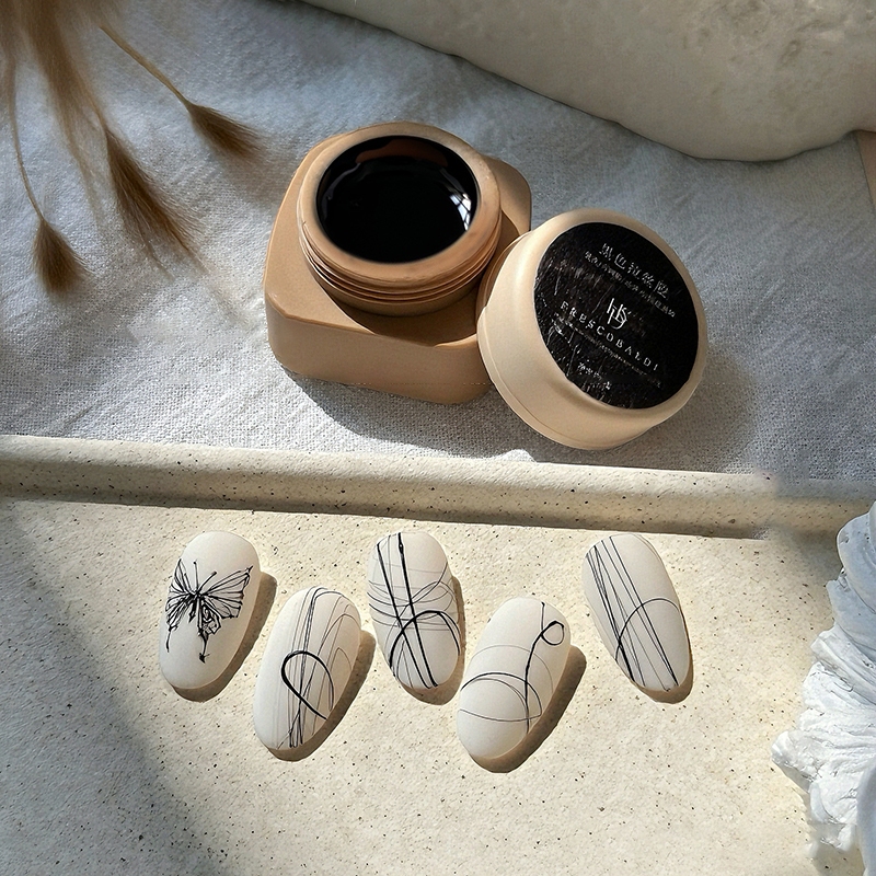[maybeauty] 5ml สีขาวสีดําเงิน Spider Wire วาดเจลเล็บ UV Liner ภาพวาด Outline เจลเคลือบเงาเล็บ Art สําหรับตกแต่งเล็บ {TH}