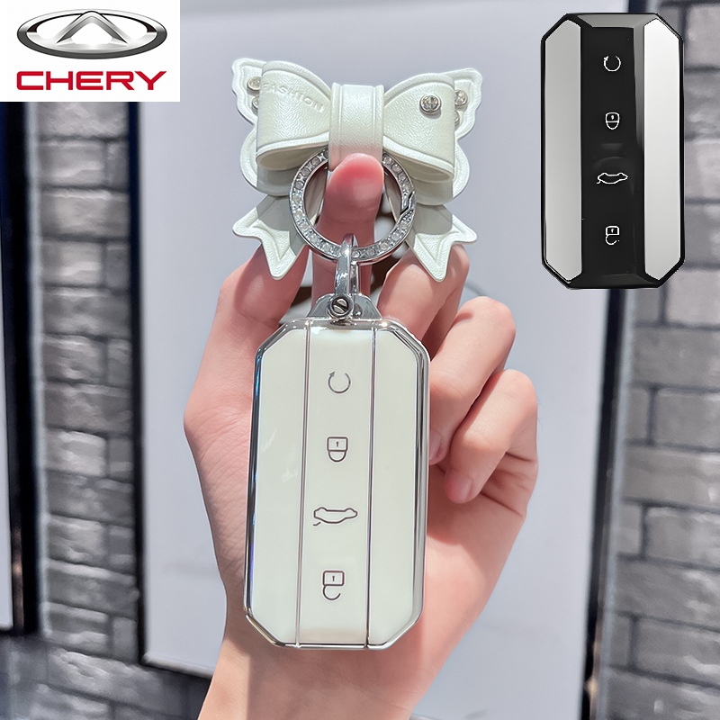 ปลอกกุญแจรถยนต์ Chery jaecoo 5ev เคสกุญแจเข้ากันได้กับ Chery jaecoo 5ev
