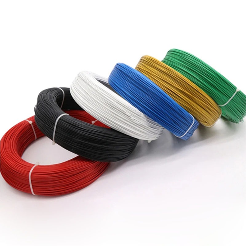10 เมตร 22AWG/24AWG/26AWG/28AWG UL1332 เทฟลอนอุณหภูมิสูงลวด PTFE ดีบุกทองแดงสายทนกรดและด่างสายไฟ