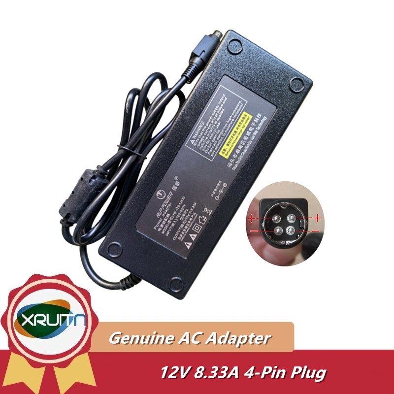 4-Pin 12V 8.33A 100W AC Adapter Charger สําหรับ PGB EA11011D-120 EA11001E-120 EA Synology DiskStation DS918 + DS916 + แหล่งจ่ายไฟ