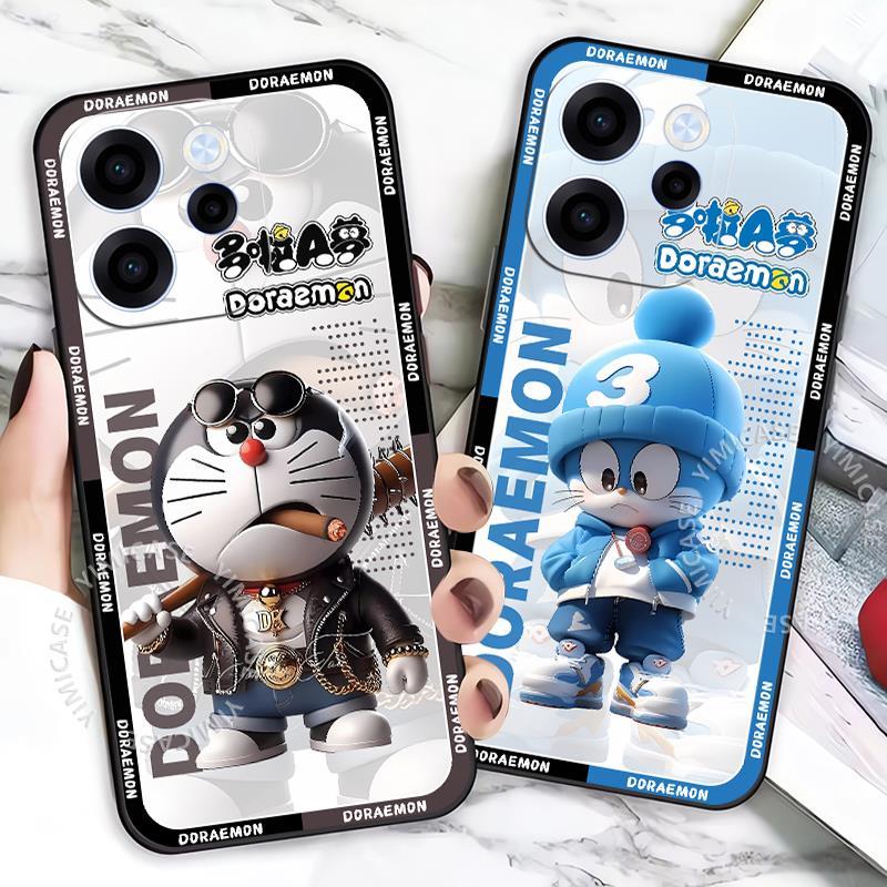 เคสสําหรับ OPPO Reno 15 15F 14 14F 13 13F Pro 4G 5G CPH2825 CPH2801 CPH2813 CPH2811 CPH2739 CPH2737 CPH2699 CPH2701 CPH2701 CPH2697 CPH22689 กรณีโดราเอมอนปกอ่อน