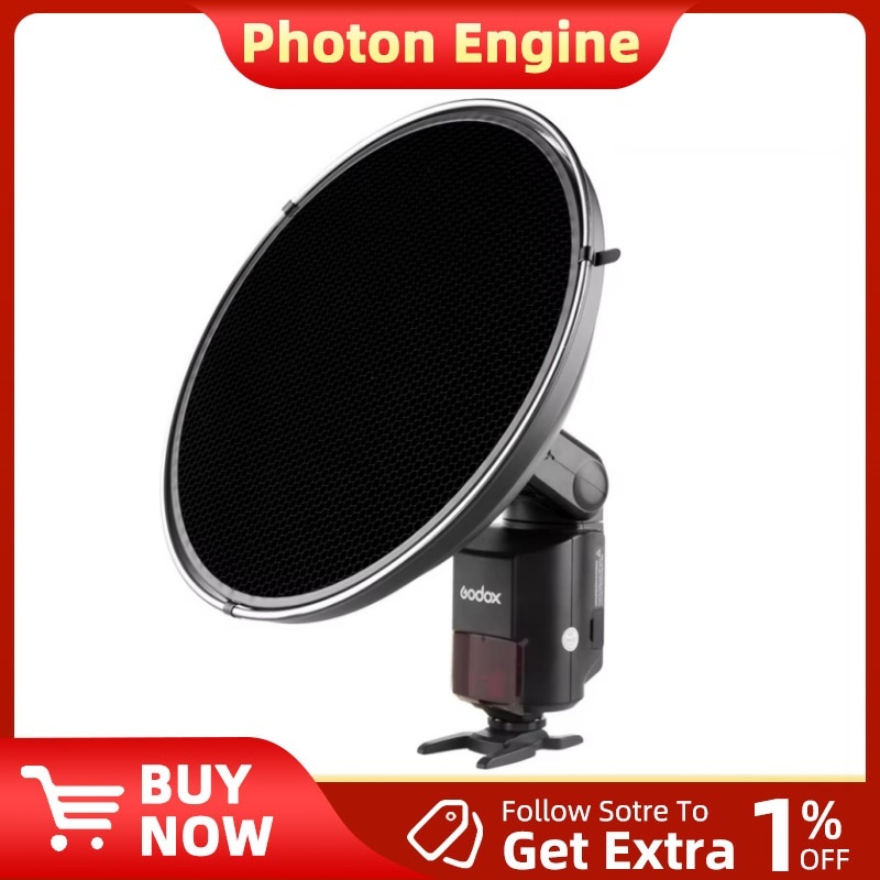 Godox AD-S3 Beauty จาน Reflector พร้อมรังผึ้งสําหรับ Godox Witstro AD200 Pocket Flash Godox AD180 AD