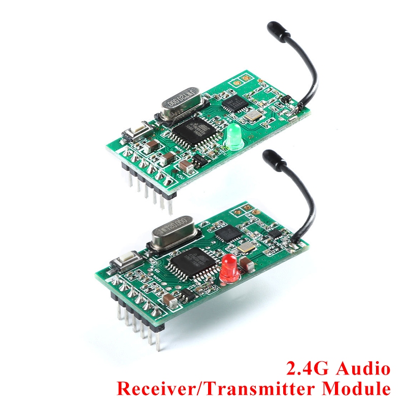2.4G Analog Audio โมดูลสาย Digital WiFi ลําโพงไร้สายเครื่องส่งสัญญาณโมดูลบอร์ดอินเทอร์เฟซ 3.5-5V