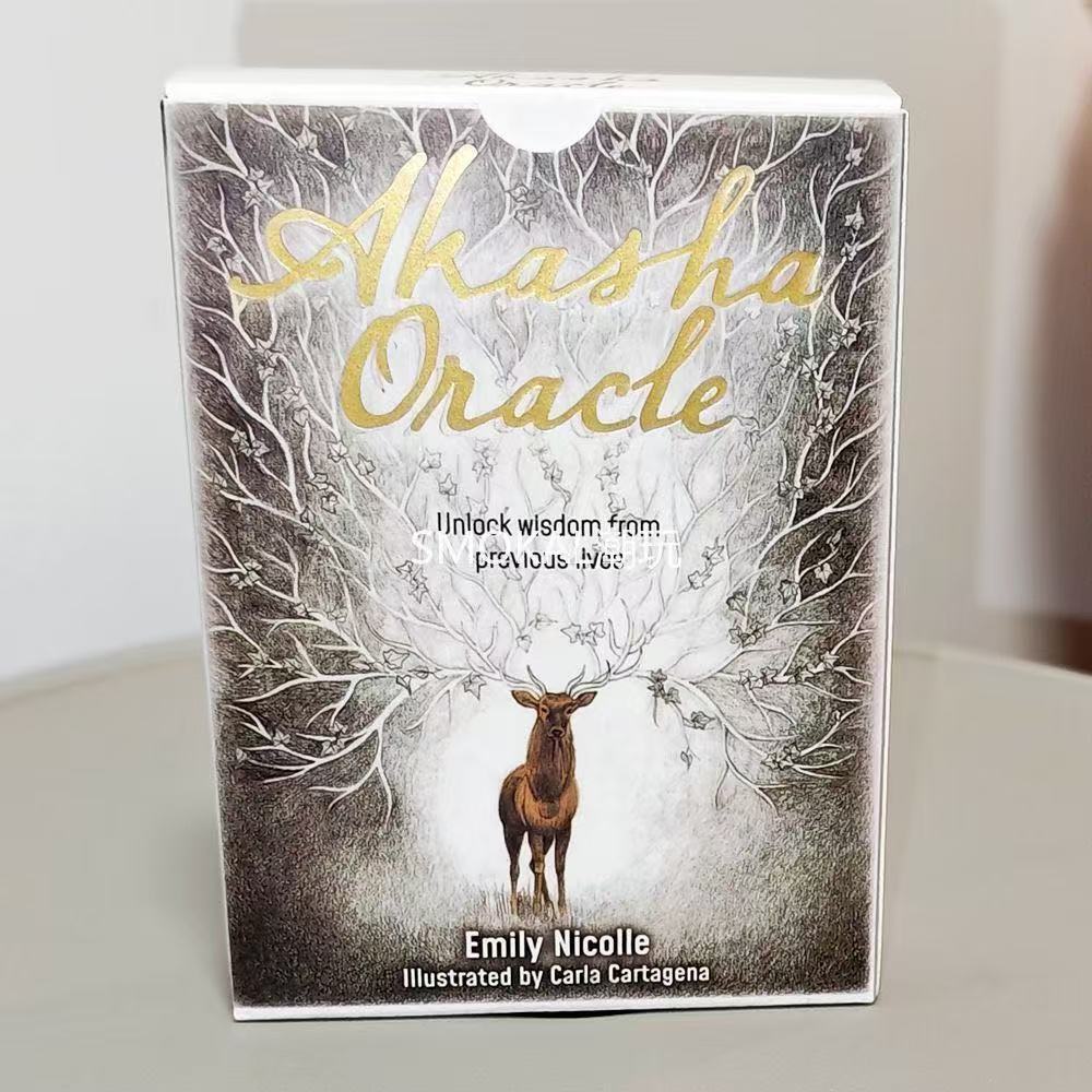[คลังสินค้าพร้อม] 10.5 * 7.5 ซม. Akasha Oracle Card การ์ดเกมกระดานภาษาอังกฤษการ์ดเกม akasha การ์ดนูนสองด้าน