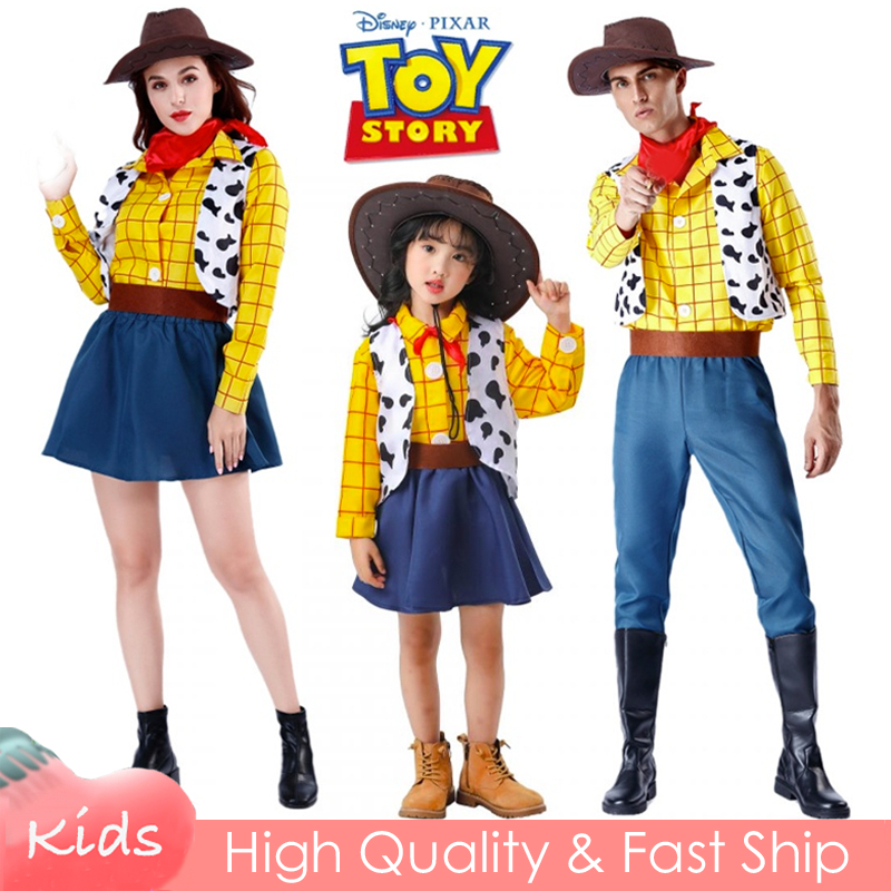 ชุดคอสเพลย์ Halloween Woody สไตล์คาวบอย เหมาะสำหรับทั้งผู้ชายและผู้หญิง