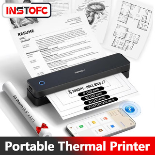HPRT Inkless Thermal Printer Portable A4 Wireless Bluetooth Printer Folded Paper Printing