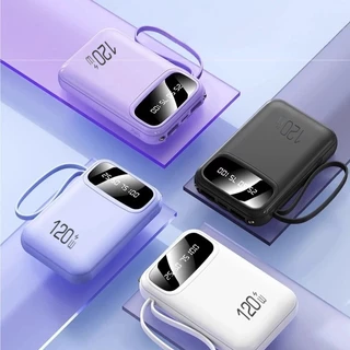 [แบตสำรอง]การรับรอง CCC Mini power bank พาวเวอร์แบงค์ 20000mAh ชาร์จเร็ว พร้อมจอแสดงผลดิจิทัลอัจฉริยะ มาพร้อมกับสายสี่เส้น