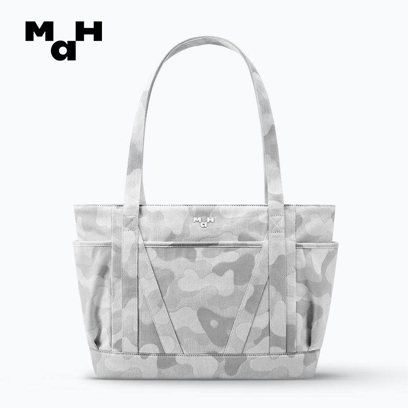 กระเป๋าถือลายкамูฟเลจ denim ขนาดใหญ่ เหมาะสำหรับการทำงานและการพกพาทุกวัน