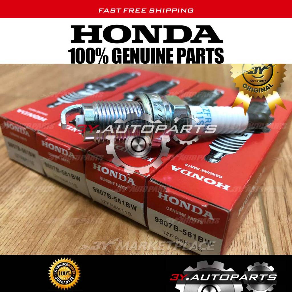 ของแท้ HONDA 9807B-561BW HONDA CIVIC 1.8 SPARK PLUG (@4 ชิ้น) IZFR6K11S = IZFR6K11NS, IZFR6K11