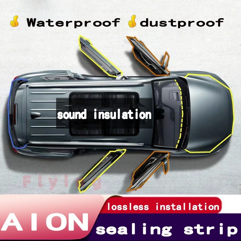Aion Y PLUS Aion V รถเสียงแถบฉนวนกันความร้อนเหมาะสําหรับประตูรถปิดผนึกป้องกันฝุ่นกันน้ําลดเสียงรบกวน