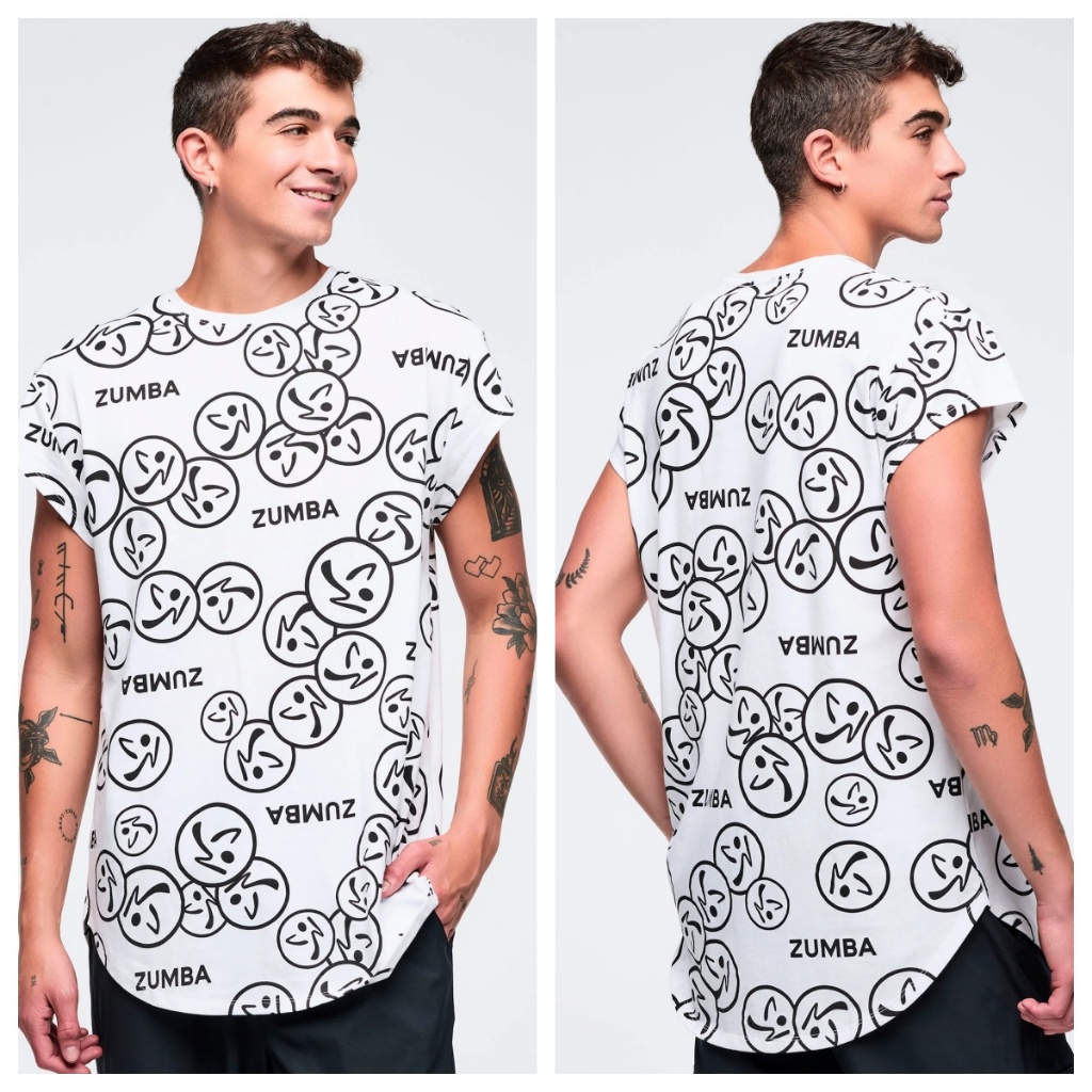 ใหม่มาถึง Zumba Fitness ZW Zumba Basic Mens Round Hem Tee Z2T00 0146