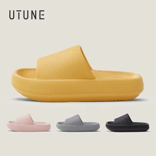 UTUNE รองเท้าแตะแพลตฟอร์ม EVA กันลื่น พื้นหนา 4.5 ซม. ใส่ในบ้าน กลางแจ้ง แฟชั่นฤดูร้อน สำหรับผู้ชายและผู้หญิง