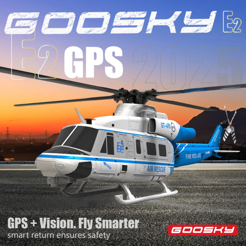 GOOSKY UH-1Y E2 GPS 490 มม. เฮลิคอปเตอร์อัจฉริยะ