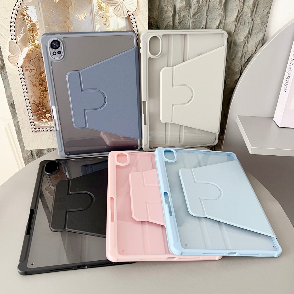 สําหรับHUAWEI MatePad 12 X 12X 2026 2025 2024 MatePad Air 12 2024 2025 360°หมุนกรณีแท็บเล็ตพร้อมช่องเสียบปากกา