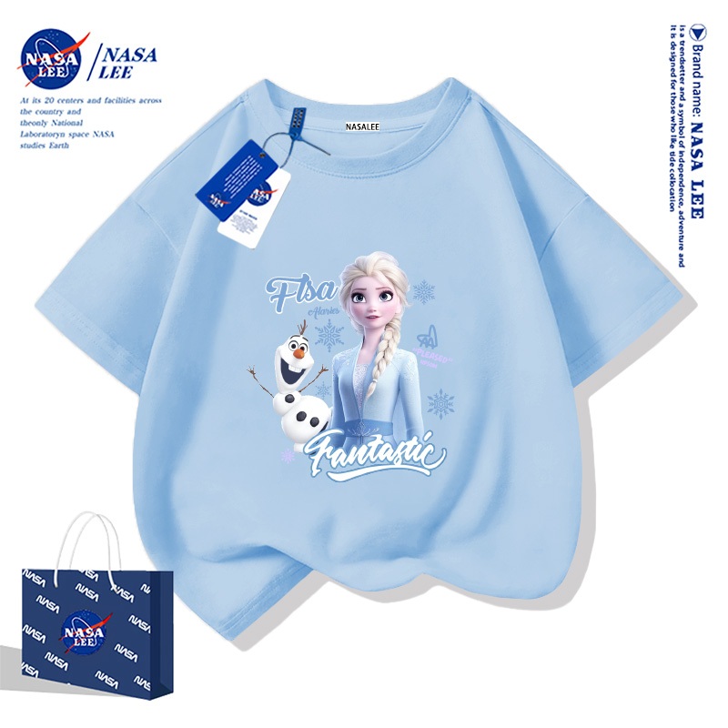 เสื้อยืดแขนสั้น ผ้าฝ้ายคุณภาพดี สำหรับทั้งผู้ชายและผู้หญิง ทุกวัย จัดส่งรวดเร็ว