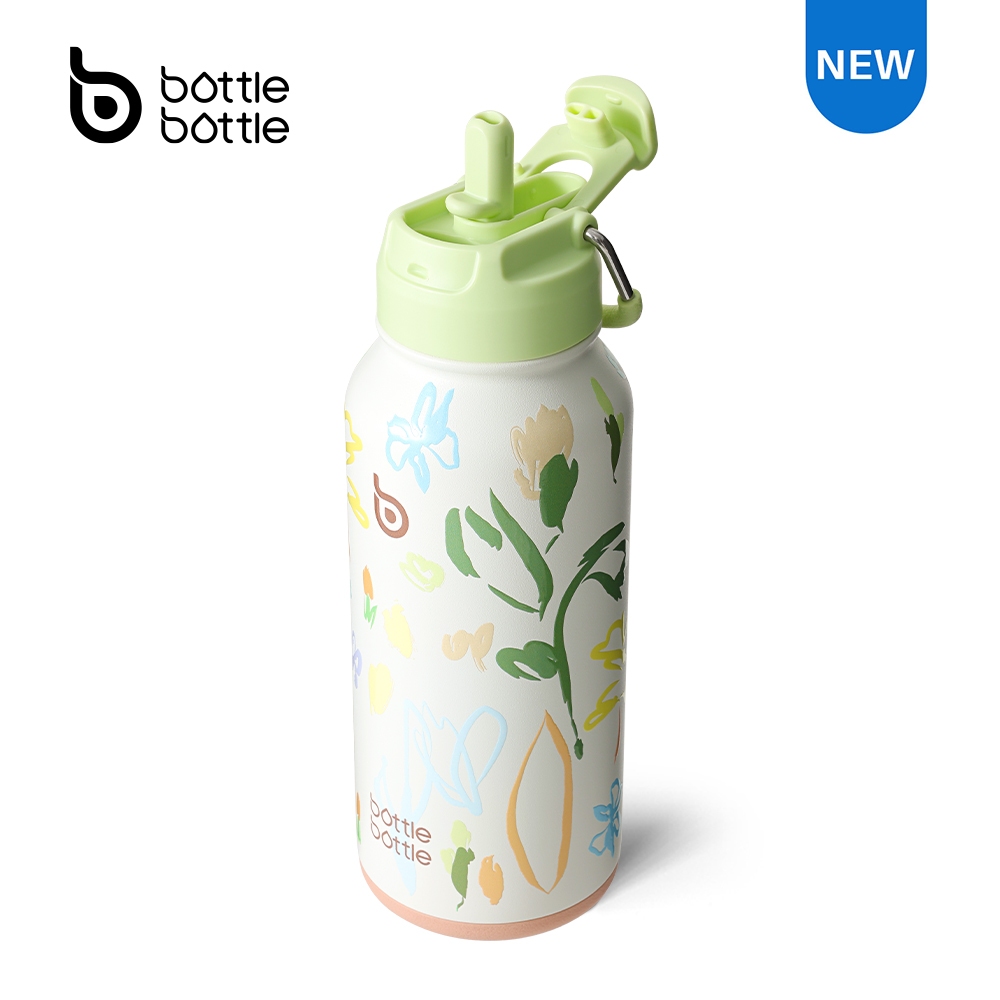 [Limited] BOTTLE BOTTLE 32oz/850ml ขวดน้ําสเตนเลส มีฉนวนกันความร้อน พร้อมหลอดดูด และฝาปิด และกล่องเก็บยา สําหรับเล่นกีฬากลางแจ้ง