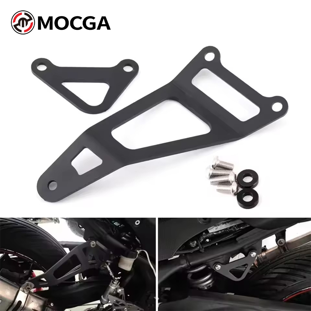 เหมาะสําหรับ Yamaha YZF-R3 R25 MT-03 MT-25 ดัดแปลงด้านหลังเหยียบวงเล็บท่อไอเสียแขวนอุปกรณ์เสริม