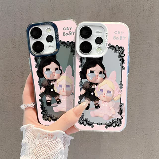 เคส OPPO Reno 14 15 16 14F 15F 16F 5G เคส OPPO Reno 14 15 16 Pro Max 5G เคสน่ารักไคร้เบบี้ Crybaby เด็กผู้หญิงอินเทรนด์กันกระแทกน่ารักกระต่ายฝ้าความรู้สึกกรณีสําหรับเด็กผู้หญิงเด็กผู้ชายนักเรียน