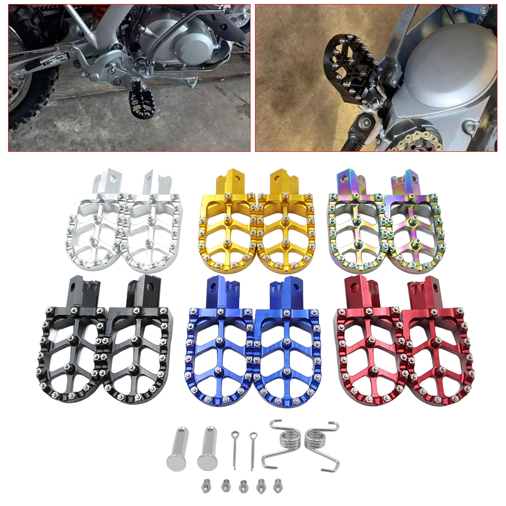 หมุดเท้ารถจักรยานยนต์ Universal CNC Footpeg สําหรับ CRF XR CR 50 70 80 85 100 110cc เต่า SDG DHZ SSR