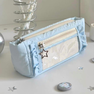 กล่องดินสอความจุขนาดใหญ่ กล่องดินสอหลายชั้นโรแมนติก กล่องเคร…