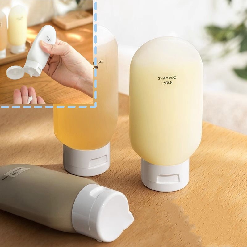 ขวดรีฟิลสำหรับเดินทางแบบบีบ ขวดแชมพูเปล่าแบบพกพา ขวดรีฟิลอเนกประสงค์ความจุขนาดใหญ่ - รูปที่ 3