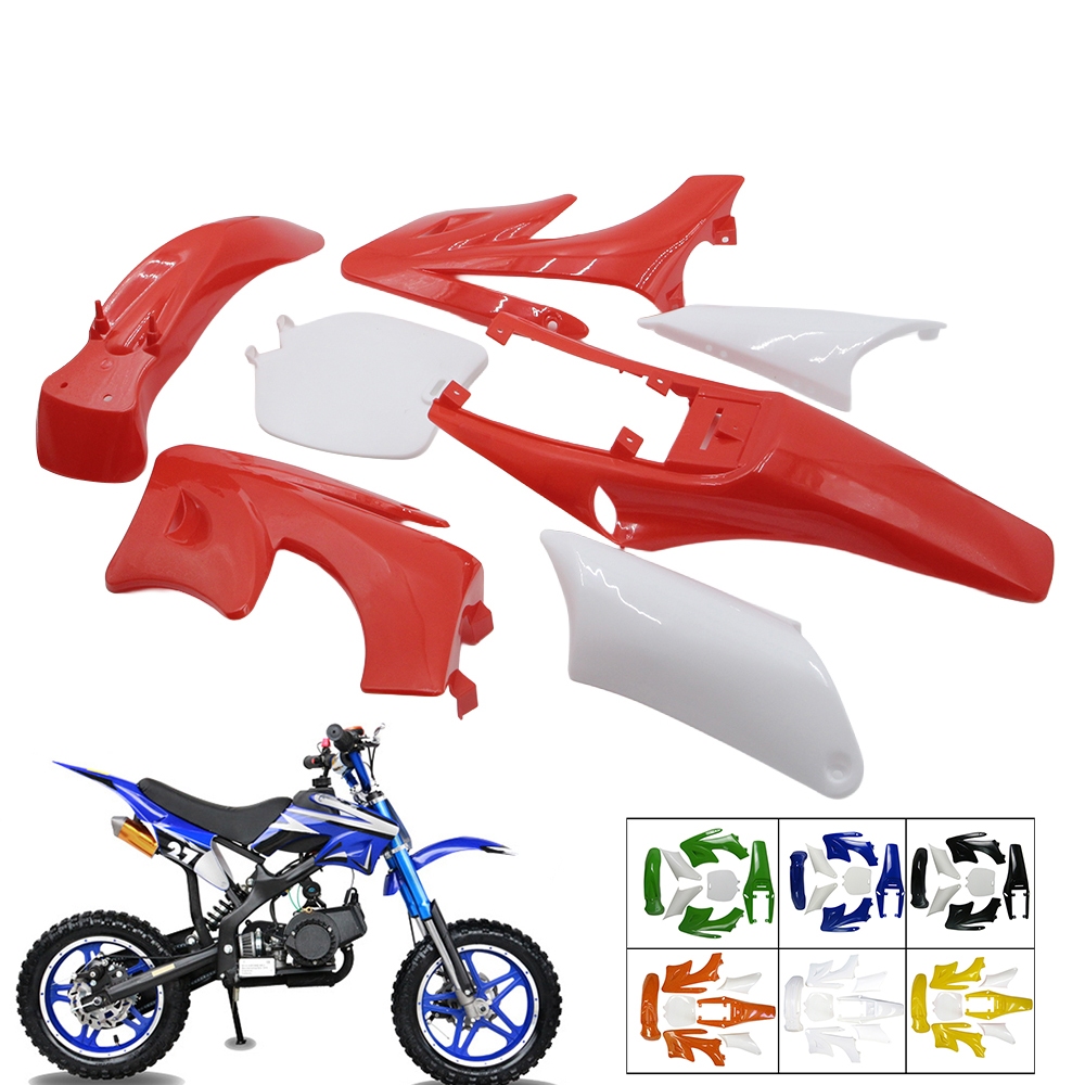 1 ชุดความแข็งแรงสูงพลาสติก Fender Fairing Body Kits สําหรับจีน 2 จังหวะ 47cc 49cc Apollo Orion Mini Dirt Bike อุปกรณ์เสริม