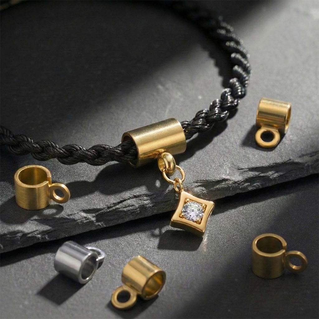 St.kunkka ข้อต่อสร้อยสแตนเลส 304 4-5.5มม. ตัวคั่นร้อยเชือกสำหรับห้อยจี้ DIY สร้อยคอ อะไหล่คุณภาพสูง ไม่ลอกไม่สนิม