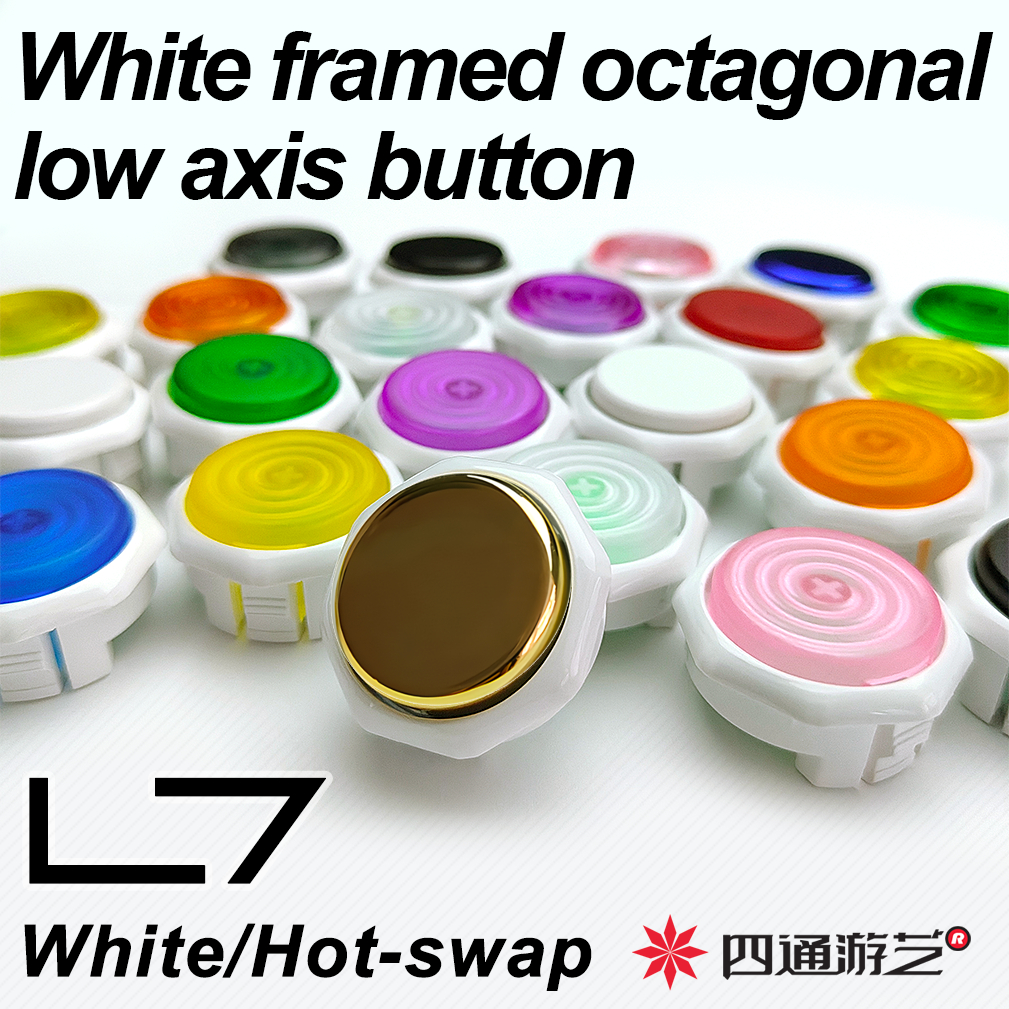 ST-L7/Si Tong Arcade/Street Fighter 6/ แปดเหลี่ยม/2.8 ปลั๊กร้อน/หมวกเรียบ/Kailh Raptor Series-สวิตช์