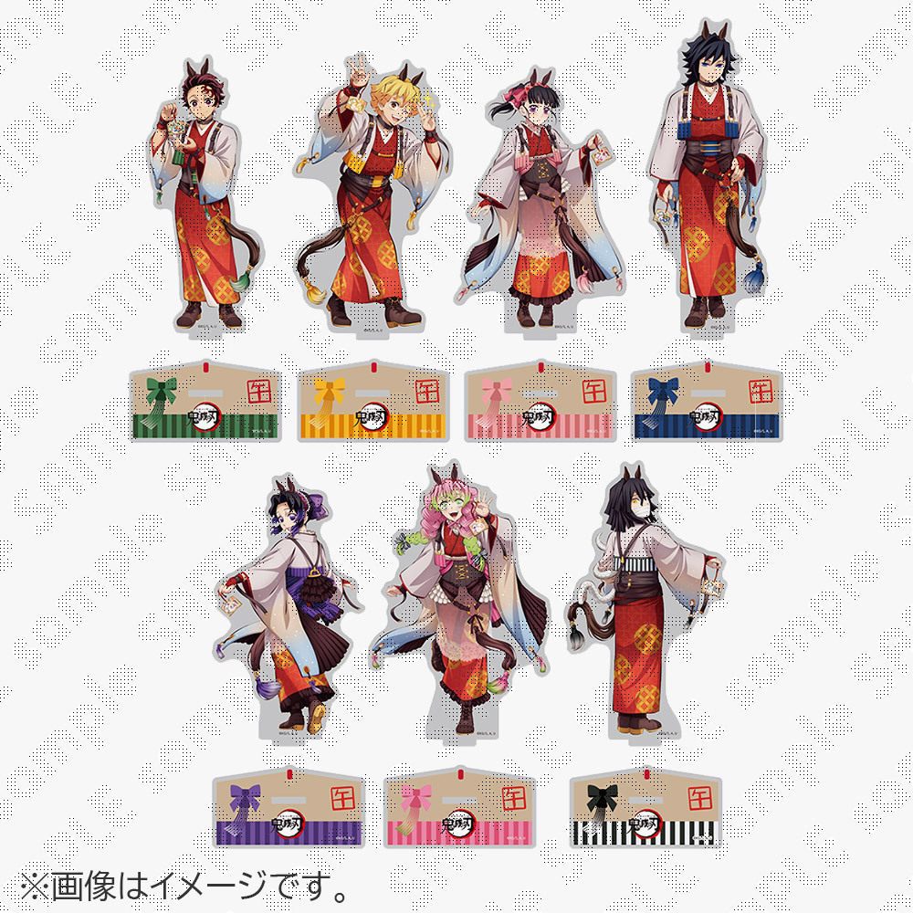 เซ็ตแท่นใส่อะคริลิก Demon Slayer 🐴 ปีม้า มิตสึริ กิวยู ฟิกเกอร์ตั้งโต๊ะ ของสะสมหายาก น่าเก็บสุดๆ