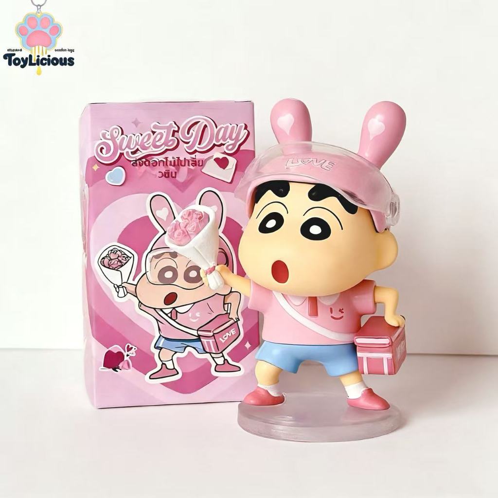 Creyeon Shinchan Doll ตุ๊กตาขยันส่งดอกไม้! ของสะสมน่ารัก ฟิกเกอร์ตกแต่งโต๊ะ ส่งฟรี เพื่อนร่วมโต๊ะสุดน่ารัก![ของสะสมหายาก]